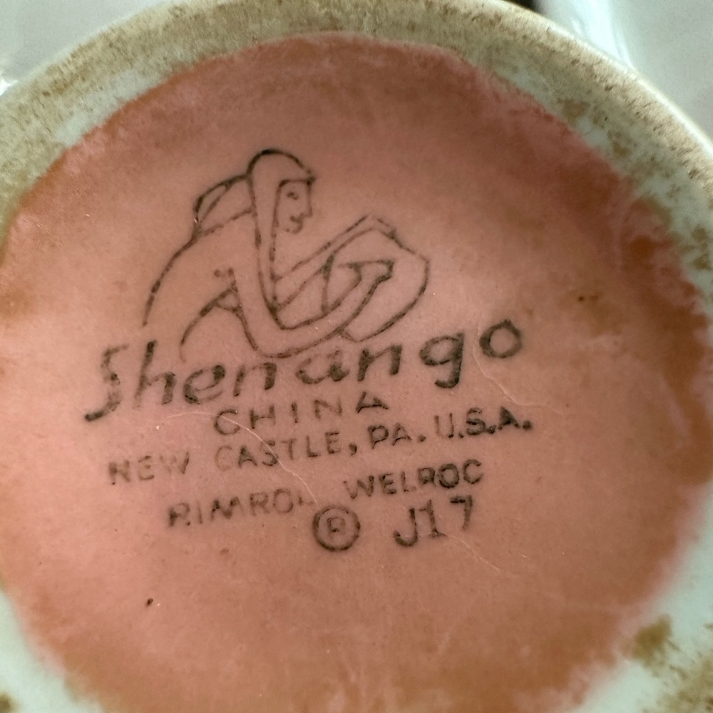 Pink and White Shenango China Dinnerware - Picture 2 of 3